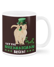 Golden retriever let the shenanigans begins Mugs tile