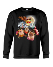 Pomeranian gifts from Santa gift for dog lovers Crewneck Sweatshirt front