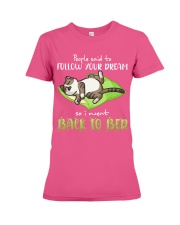 Cat Follow your dream Gift for U Premium Fit Ladies Tee tile