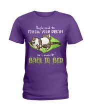 Cat Follow your dream Gift for U Ladies T-Shirt tile