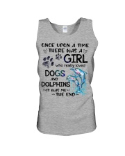 Dolphin dog it was me the end dolphin lover Unisex Tank tile