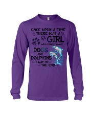 Dolphin dog it was me the end dolphin lover Long Sleeve Tee tile