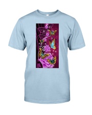 Butterfly Pink diamond rose Gift for you Classic T-Shirt tile