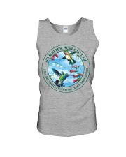 Hummingbirds no matter 251 Unisex Tank tile
