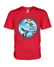 Hummingbirds no matter 251 V-Neck T-Shirt tile
