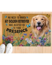 Golden Retriever No Need To Knock gift for you Doormat 34" x 23" aos-doormat-34-x-23-lifestyle-front-03