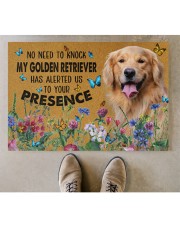 Golden Retriever No Need To Knock gift for you Doormat 34" x 23" aos-doormat-34-x-23-lifestyle-front-04