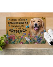 Golden Retriever No Need To Knock gift for you Doormat 34" x 23" aos-doormat-34-x-23-lifestyle-front-12