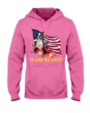In God we trust boston terrier Gift for you Hooded Sweatshirt tile