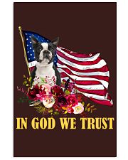 In God we trust boston terrier Gift for you Vertical Poster tile