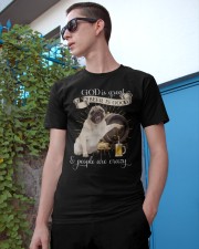 Pug God is great Beer is good Gift for you Classic T-Shirt apparel-classic-tshirt-lifestyle-17