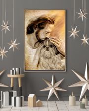 Jesus with lovely Shih tzu - for shih tzu lover 11x17 Poster lifestyle-holiday-poster-1