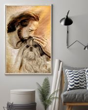 Jesus with lovely Shih tzu - for shih tzu lover 11x17 Poster lifestyle-poster-1