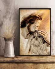 Jesus with lovely Shih tzu - for shih tzu lover 11x17 Poster lifestyle-poster-3
