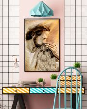 Jesus with lovely Shih tzu - for shih tzu lover 11x17 Poster lifestyle-poster-6