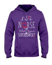 Nurse what's your superpower gift for her Hooded Sweatshirt tile