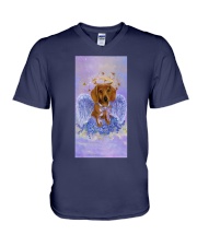 Dachshund Little angel Gift for you V-Neck T-Shirt tile