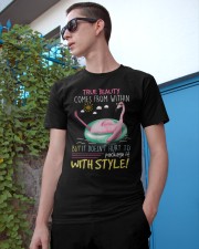 Flamingo true beauty come from within Classic T-Shirt apparel-classic-tshirt-lifestyle-17