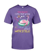 Flamingo true beauty come from within Premium Fit Mens Tee tile