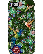 Hummingbird green flowers hummingbird lovers Phone Case i-phone-8-case