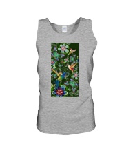 Hummingbird green flowers hummingbird lovers Unisex Tank tile