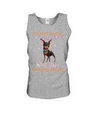 Miniature Pinscher annoying people min pin lovers Unisex Tank tile