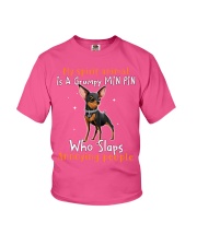 Miniature Pinscher annoying people min pin lovers Youth T-Shirt tile