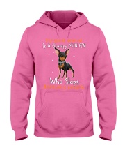 Miniature Pinscher annoying people min pin lovers Hooded Sweatshirt tile