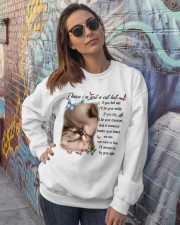 Cat by your side cat lover cat mom Crewneck Sweatshirt lifestyle-unisex-sweatshirt-front-3