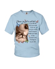 Cat by your side cat lover cat mom Youth T-Shirt tile