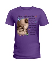 Cat by your side cat lover cat mom Ladies T-Shirt tile