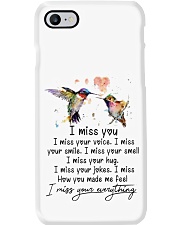 Hummingbird i miss your everthing bird lover Phone Case tile