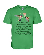 Hummingbird i miss your everthing bird lover V-Neck T-Shirt tile