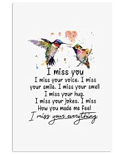 Hummingbird i miss your everthing bird lover Vertical Poster tile