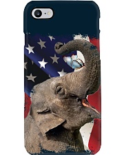 Elephant butterfly on nose elephant lovers Phone Case tile
