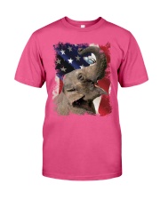 Elephant butterfly on nose elephant lovers Premium Fit Mens Tee tile