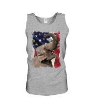 Elephant butterfly on nose elephant lovers Unisex Tank tile