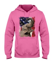 Elephant butterfly on nose elephant lovers Hooded Sweatshirt tile