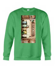 Hummingbird it is ok bird lover Crewneck Sweatshirt tile