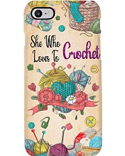 Crochet Who loves to crochet Gift for you Phone Case i-phone-8-case