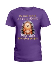 Hedgehog annoying people hedgehog lovers Ladies T-Shirt tile
