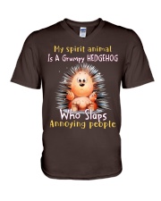Hedgehog annoying people hedgehog lovers V-Neck T-Shirt tile