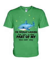 Shark i am totally shark lovers V-Neck T-Shirt tile