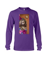 Sloth magical gift for sloth lover Long Sleeve Tee tile