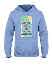Crocheting A girl who loves Gift for you Hooded Sweatshirt tile