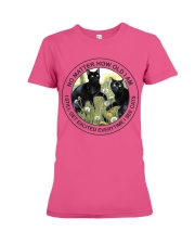 Cat no matter cat lovers cat moms Premium Fit Ladies Tee tile