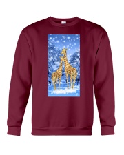 Giraffe winter sky phone case Crewneck Sweatshirt tile