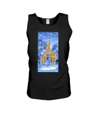 Giraffe winter sky phone case Unisex Tank tile