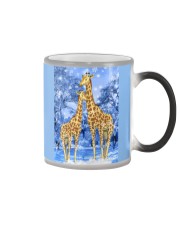 Giraffe winter sky phone case Color Changing Mug tile