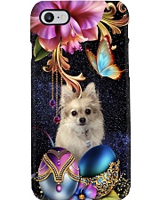 Chihuahua big flowers chihuahua lovers jl Phone Case i-phone-8-case